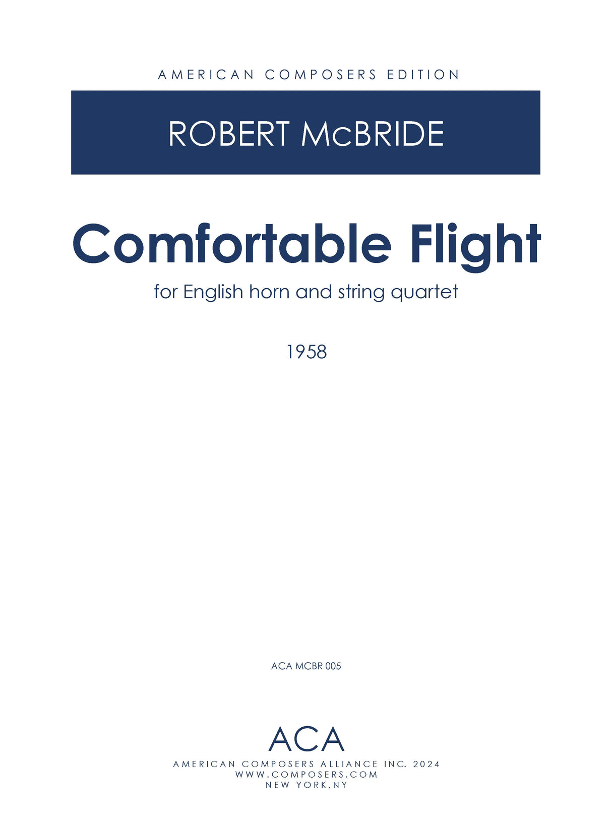 McBride: Comfortable Flight