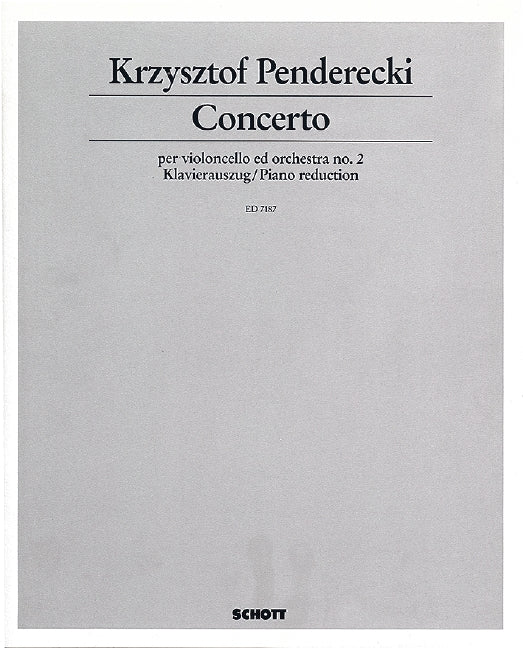 Penderecki: Cello Concerto No. 2