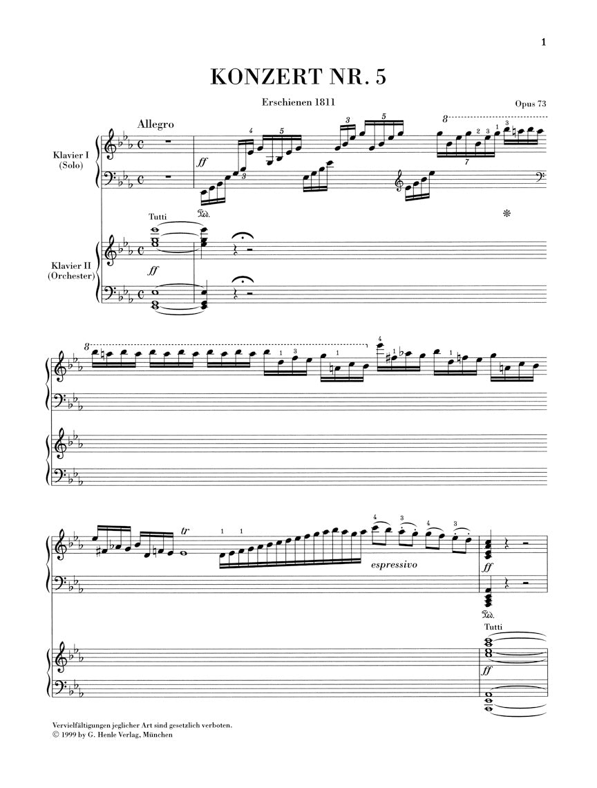 Beethoven: Piano Concerto No. 5 in E-flat Major, Op. 73