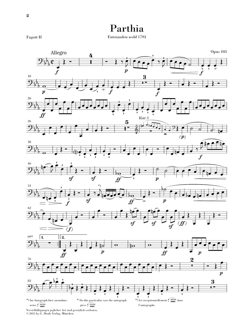 Beethoven: Parthia, Op. 103 and Rondo, WoO 25