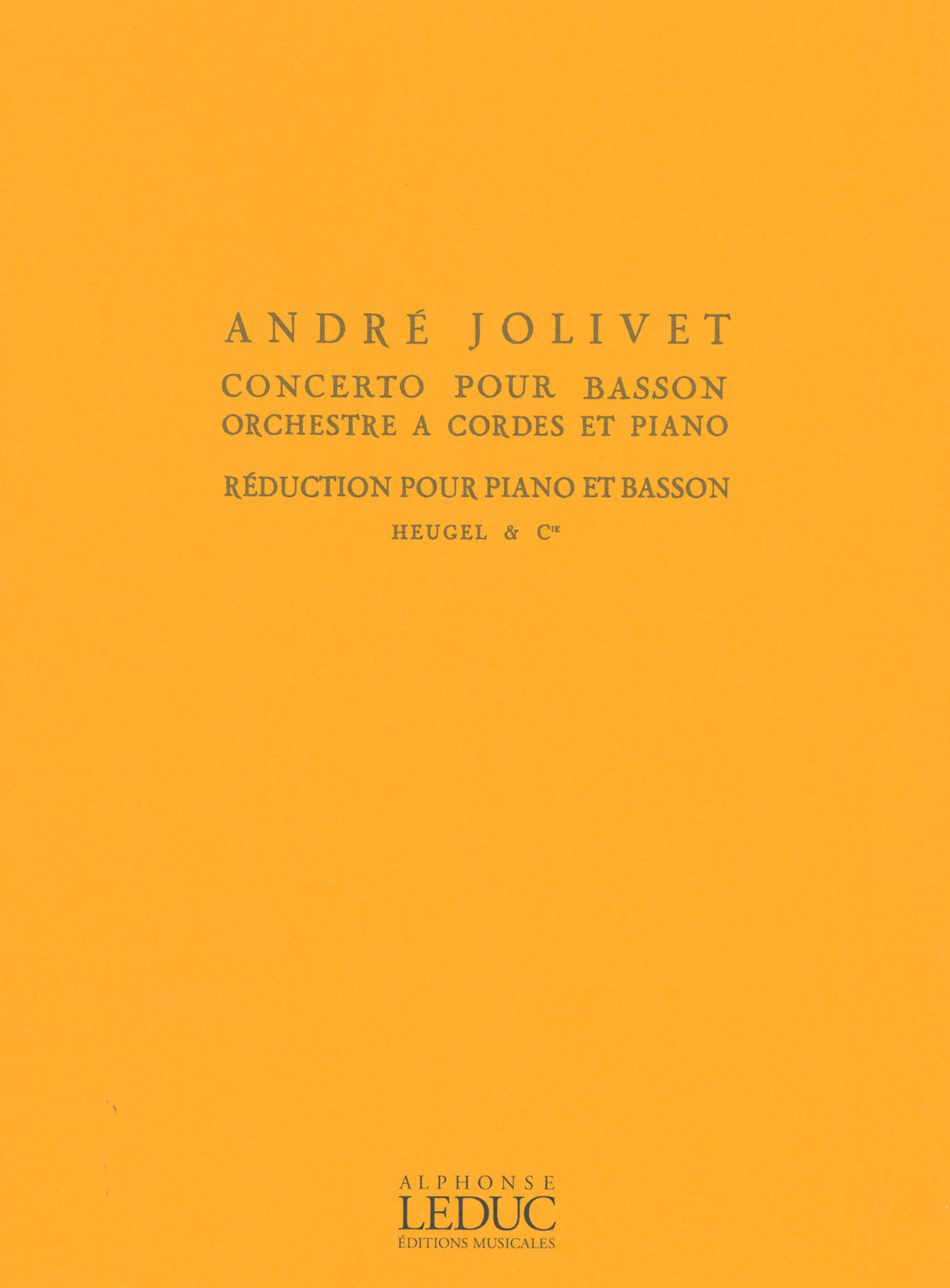 Jolivet: Bassoon Concerto