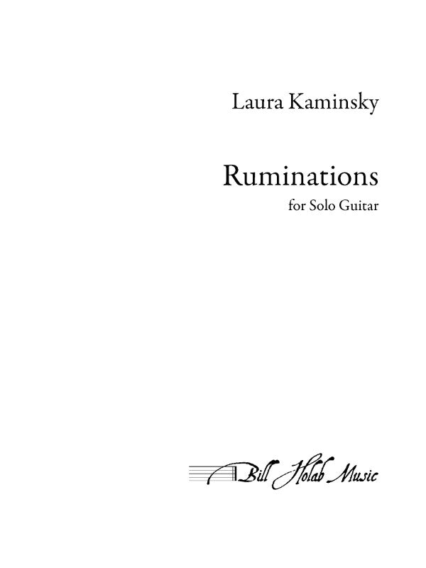 Kaminsky: Ruminations