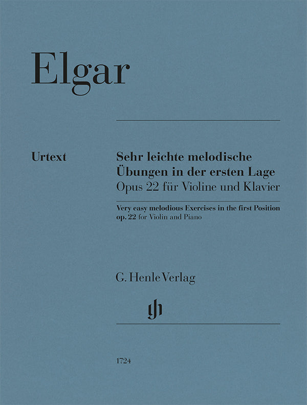 Elgar: Very Easy Melodious Exercises in the First Position, Op. 22