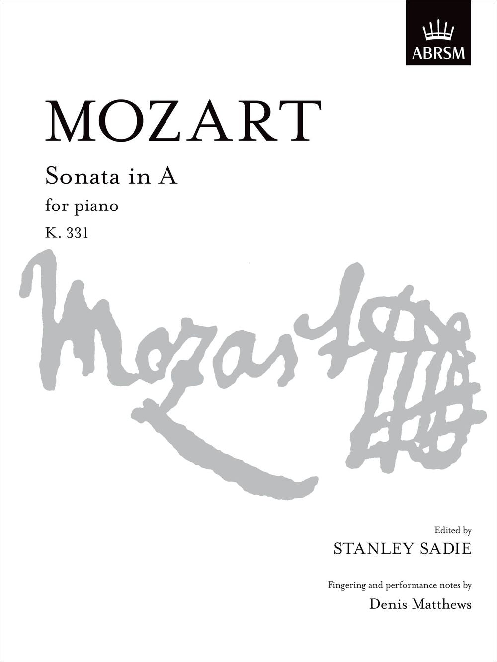 Mozart: Piano Sonata No. 11 in A Major, K. 331