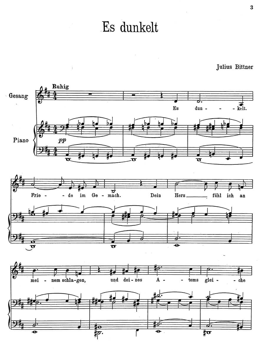 Bittner: 5 Lieder