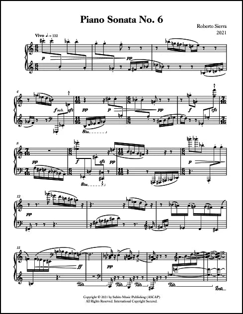 Sierra: Piano Sonata No. 6