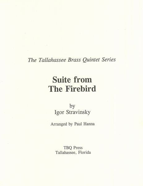 Stravinsky: Suite From The Firebird - for Brass Quintet.