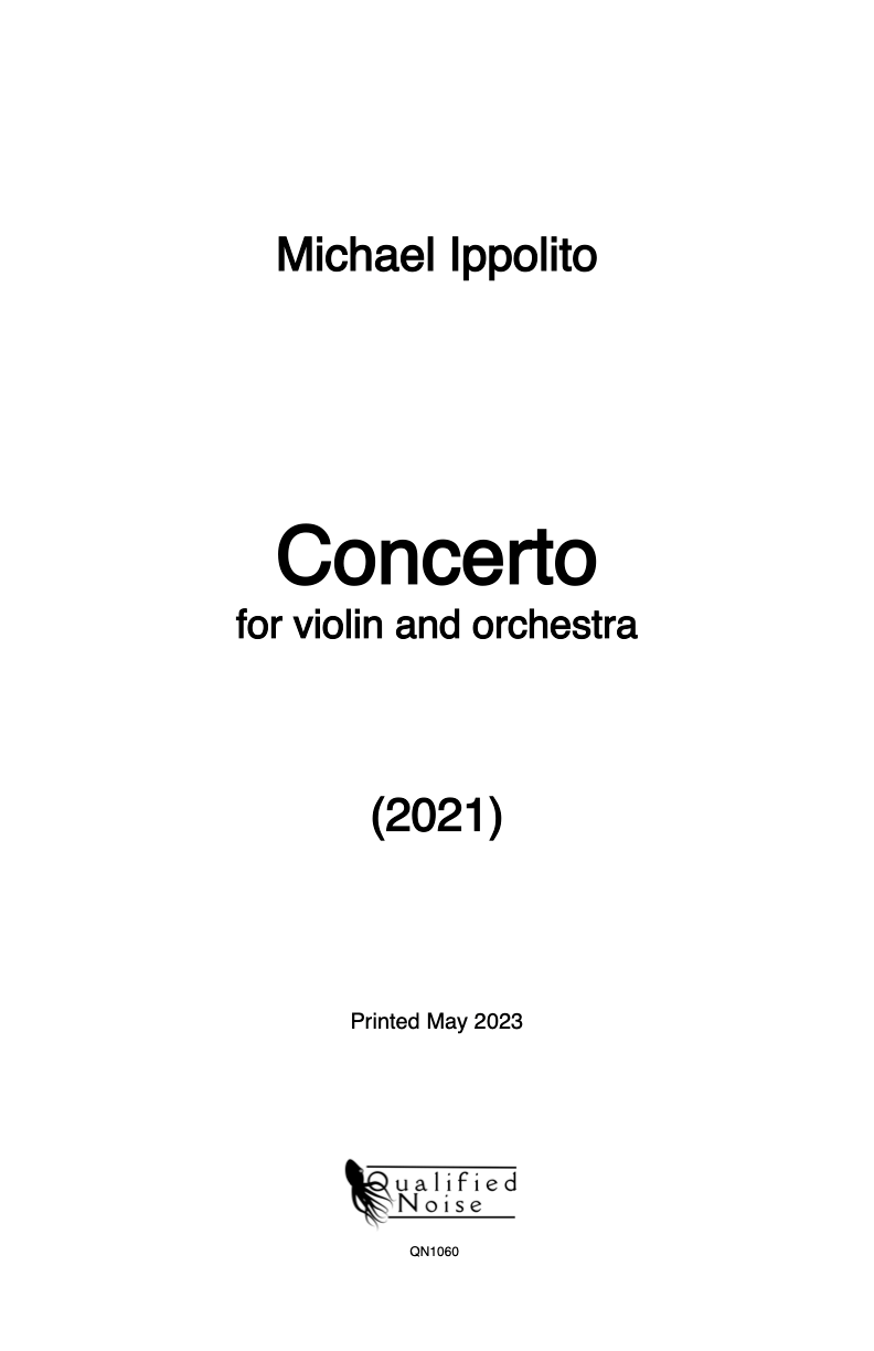 Ippolito: Violin Concerto