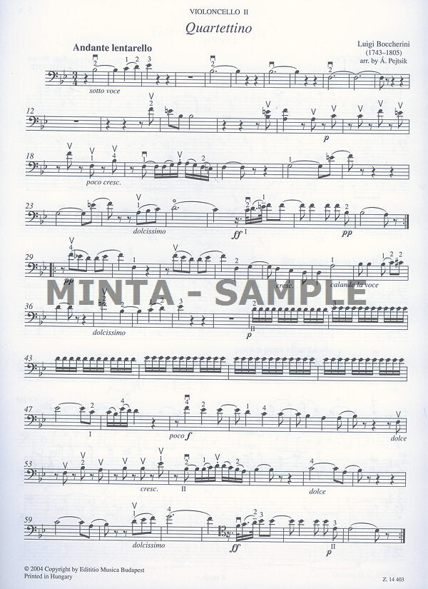 Chamber Music for Cellos - Volume 3 (4 Cellos)