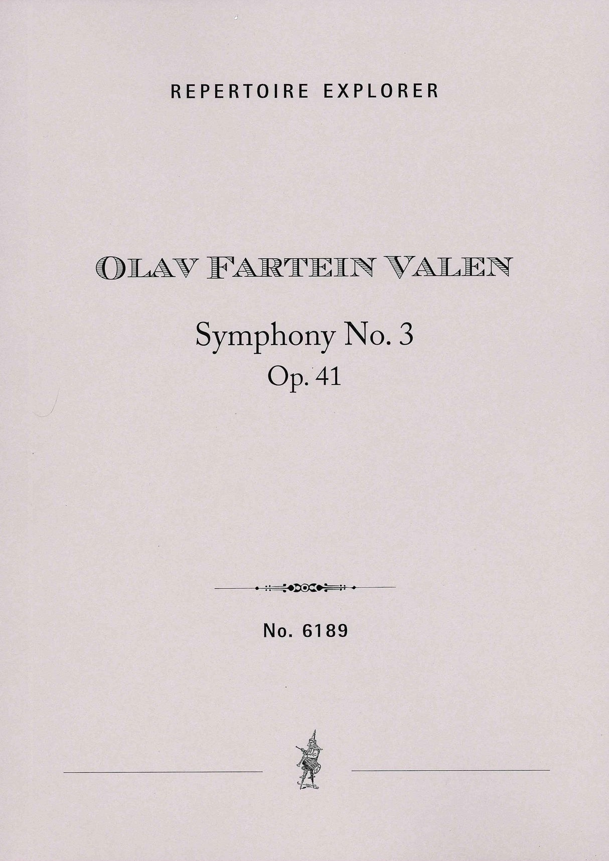 Fartein Valen: Symphony No. 3, Op. 41