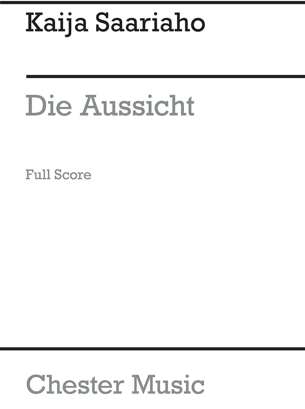 Saariaho: Die Aussicht