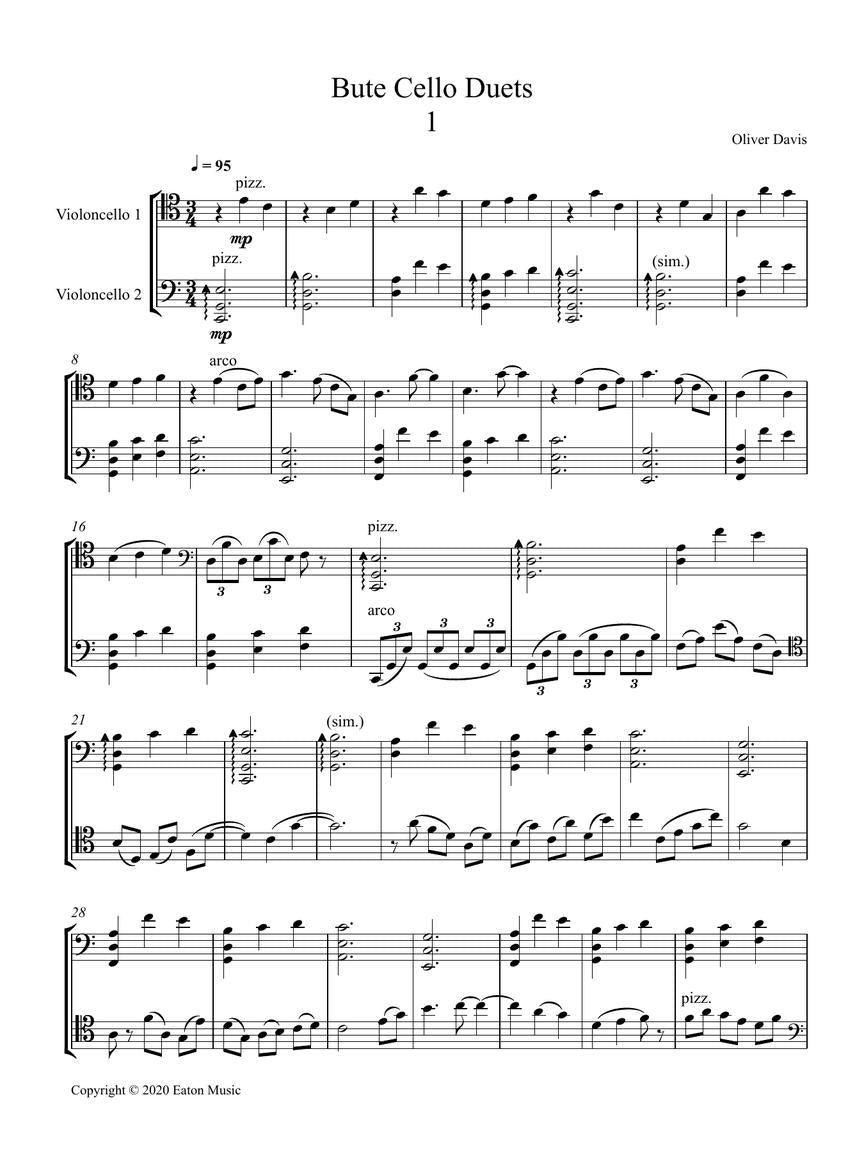 Davis: Bute Cello Duets
