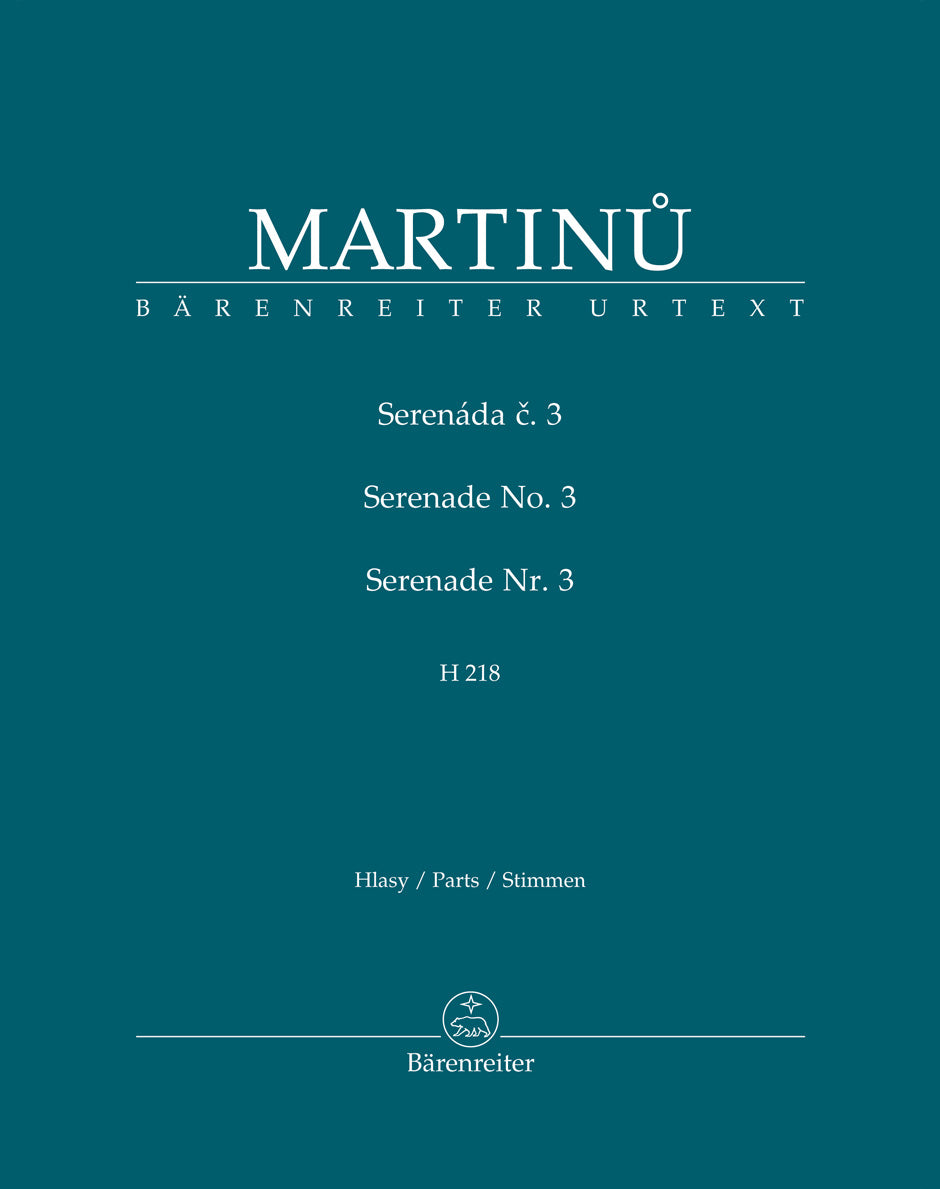 Martinů: Serenade No. 3, H. 218