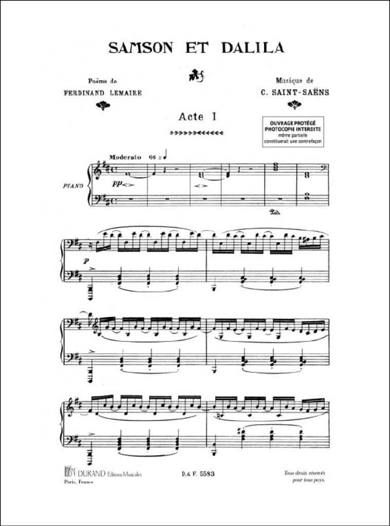 Saint-Saëns: Samson et Dalila, Op. 47