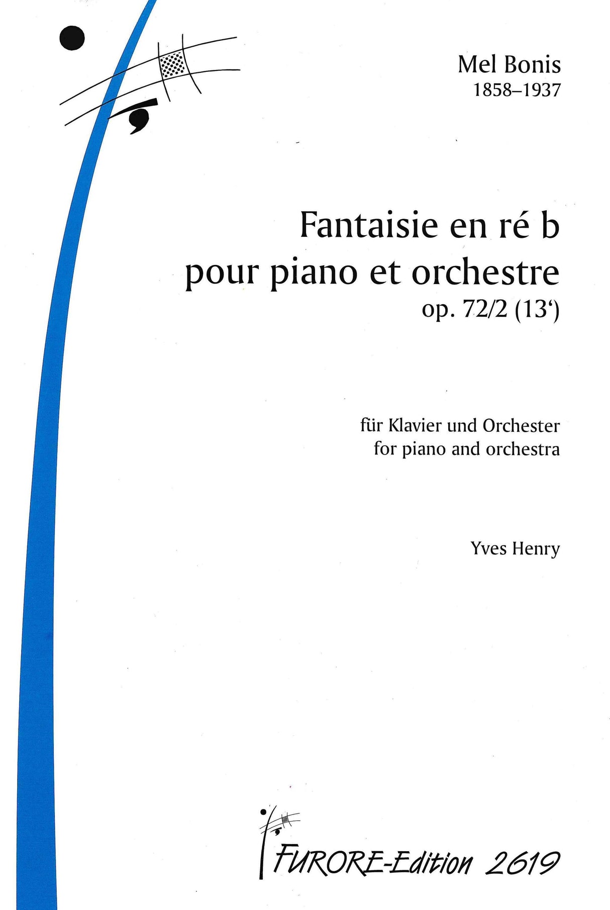 Bonis: Fantasy, Op. 72, No. 2