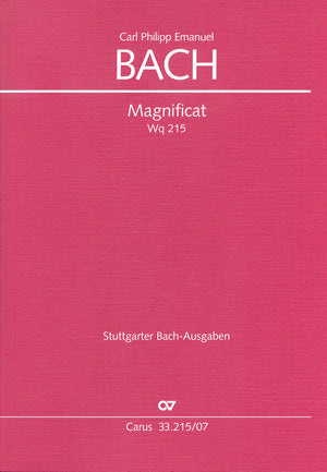C.P.E. Bach: Magnificat, BR-CPEB E 4, Wq. 215