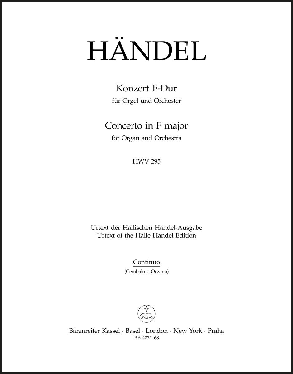 Handel: Organ Concerto No. 13 in F Major, HWV 295