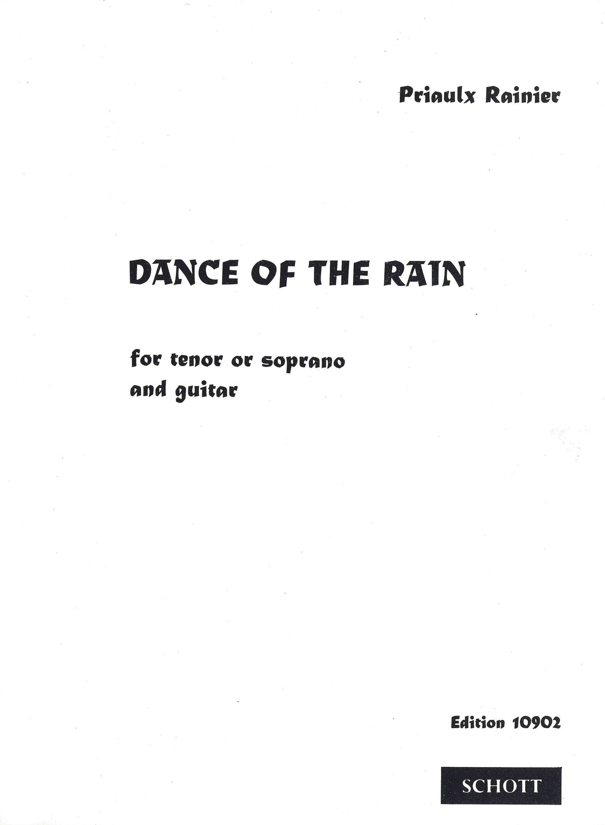 Rainier: Dance of the Rain