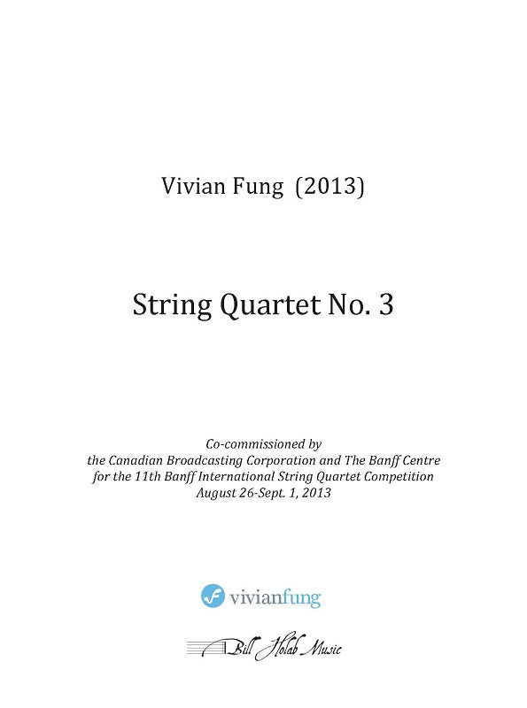 Fung: String Quartet No. 3