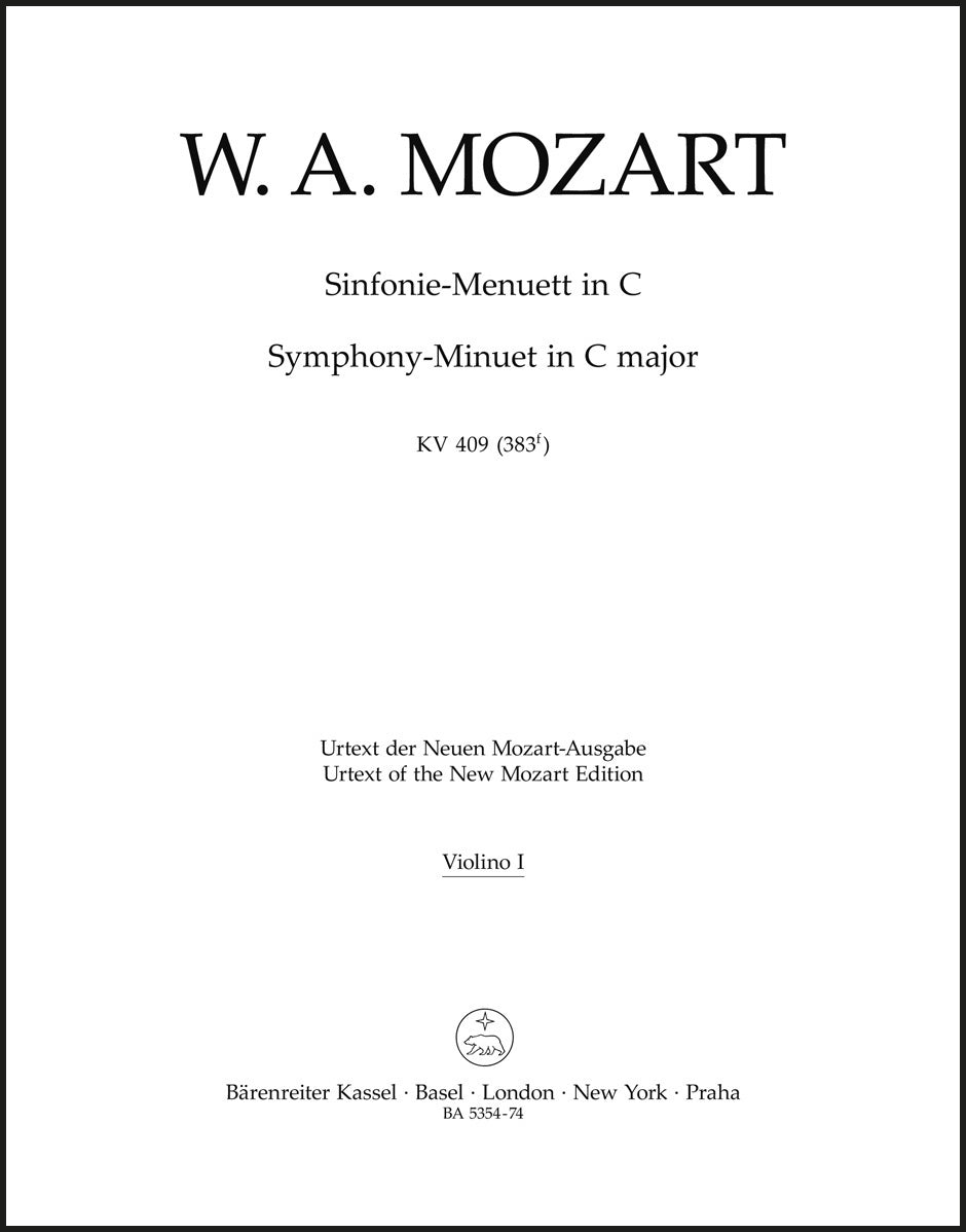 Mozart: Symphony in C Major, K. 409