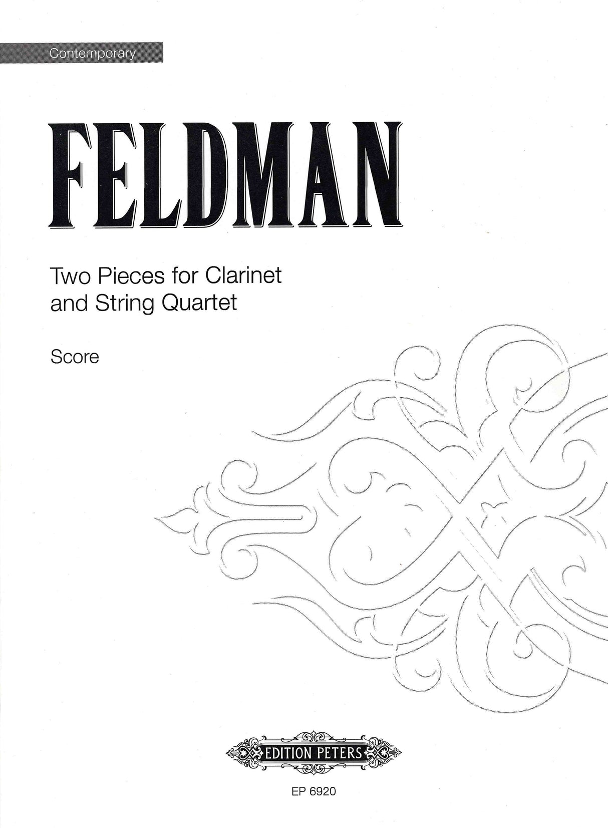 Feldman: Two Pieces (Version for Clarinet & String Quartet)