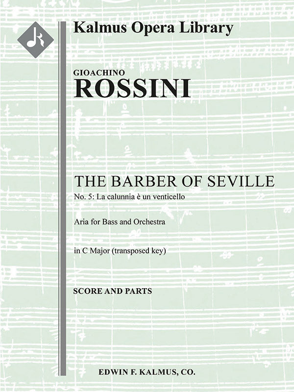 Rossini: La calunnia from The Barber of Seville, Act I