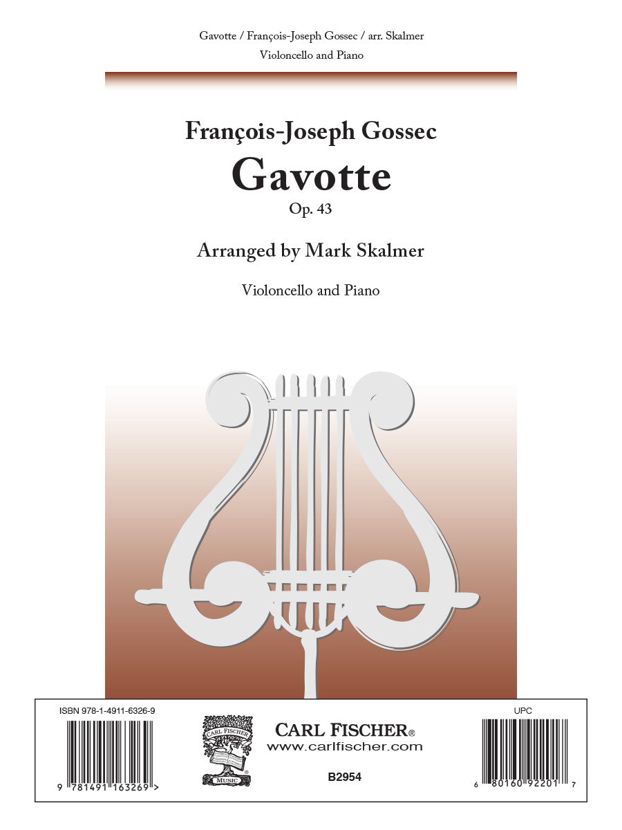 Gossec: Gavotte, Op. 43 (arr. for cello & piano)