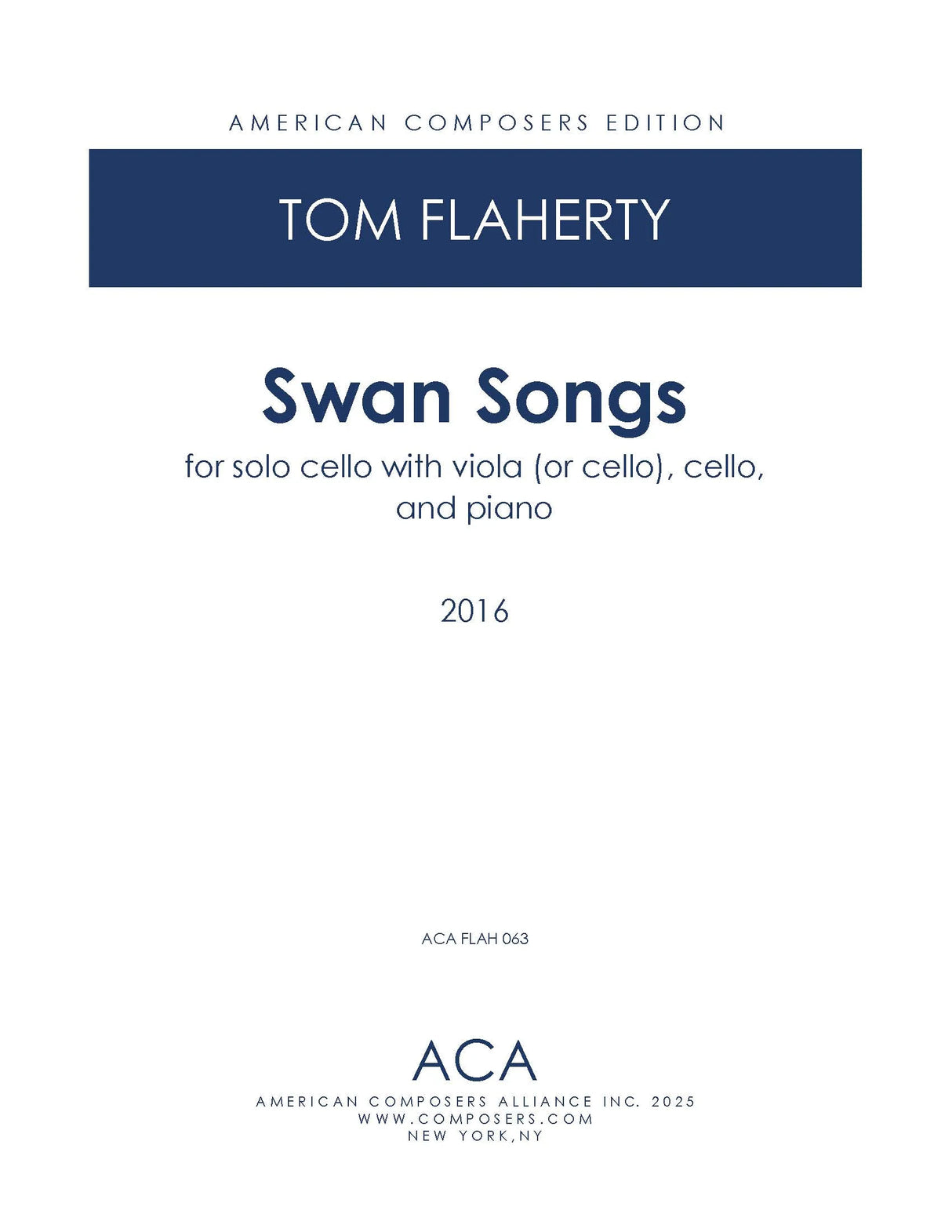 Flaherty: Swan Songs