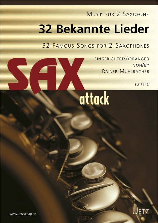 32 Well-Known Songs (arr. for 2 saxes)