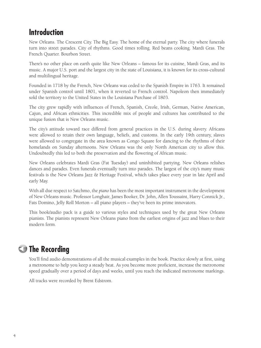 New Orleans Piano Styles