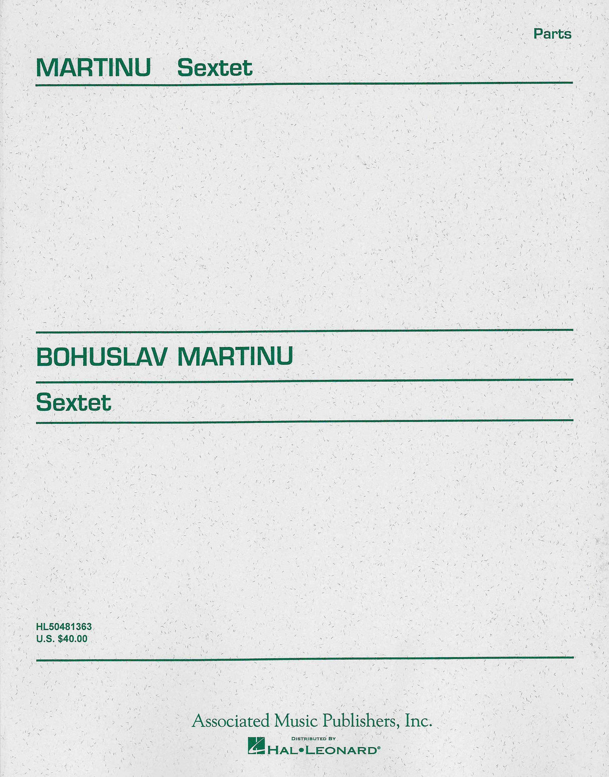 Martinů: String Sextet, H. 224