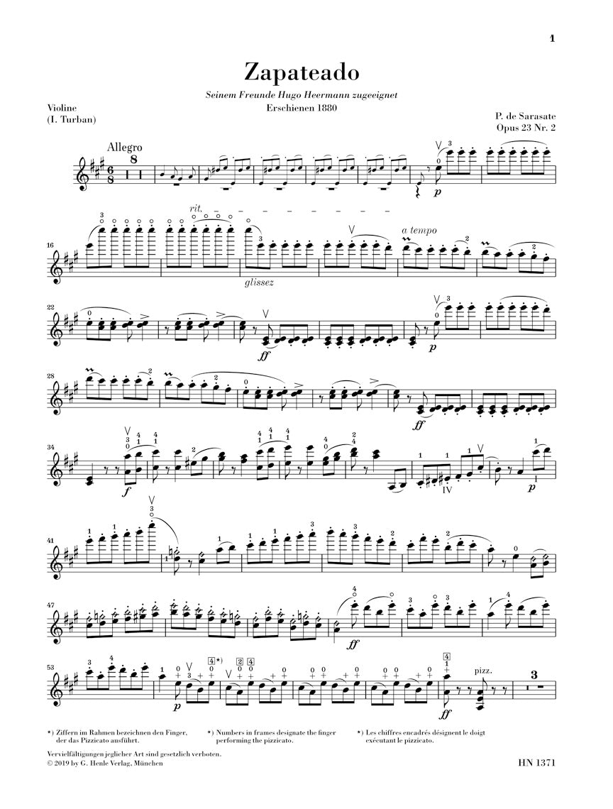 Sarasate: Zapateado, Op. 23, No. 2