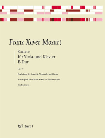 F.X. Mozart: Sonata in E Major, Op. 19 (arr. for viola)