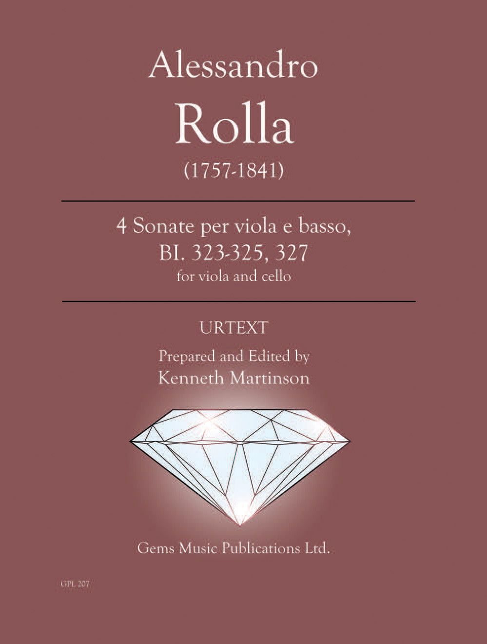 Rolla: 4 Sonatas for Viola & Cello, BI. 323-325 and 327