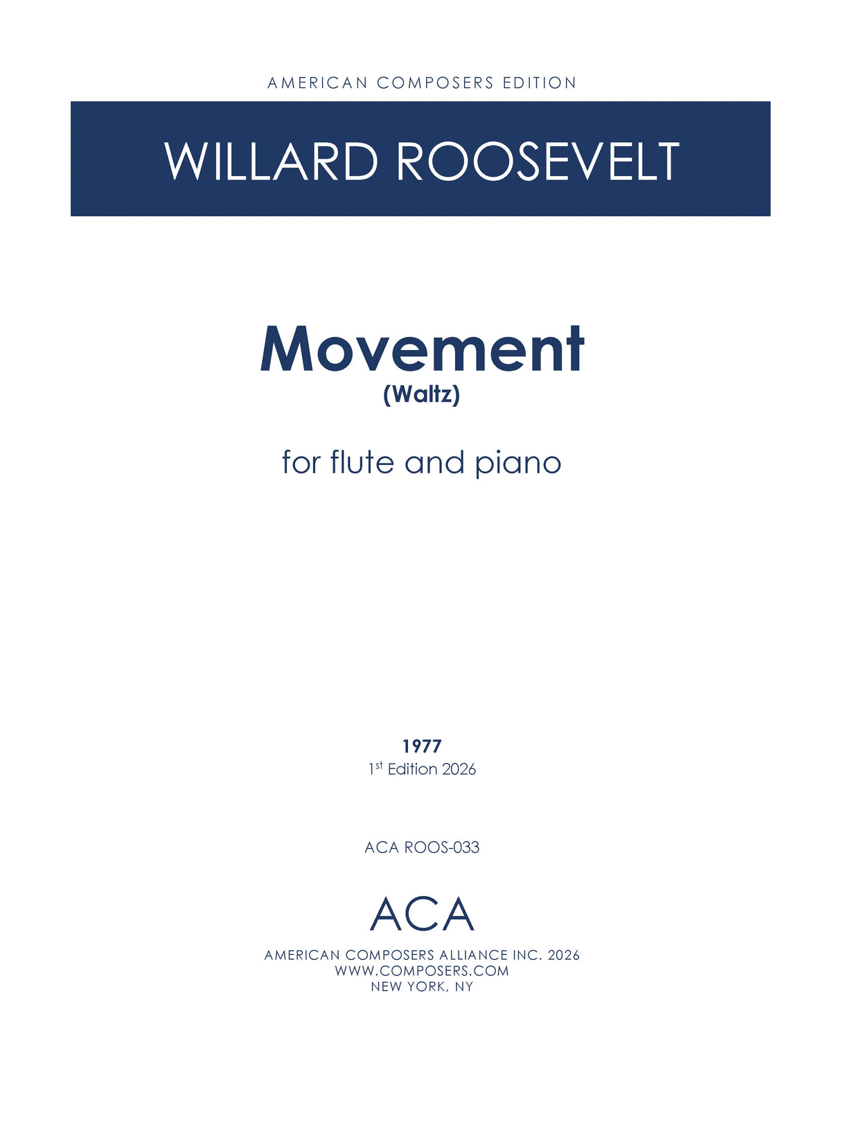 Roosevelt: Movement (Waltz)