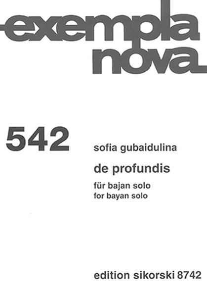 Gubaidulina: De profundis