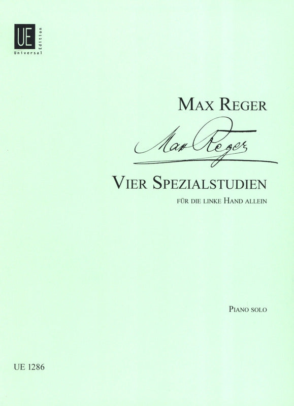 Reger: 4 Special Studies for the Left Hand