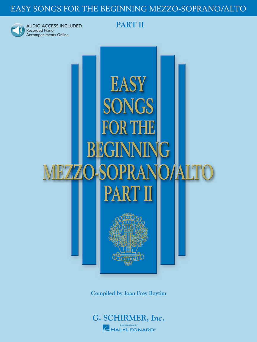 Easy Songs for the Beginning Mezzo-Soprano/Alto – Volume 2