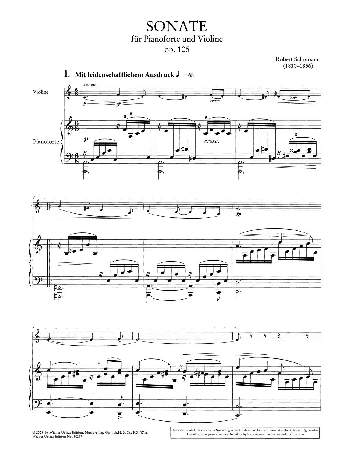 Schumann: Violin Sonatas - Volume 1