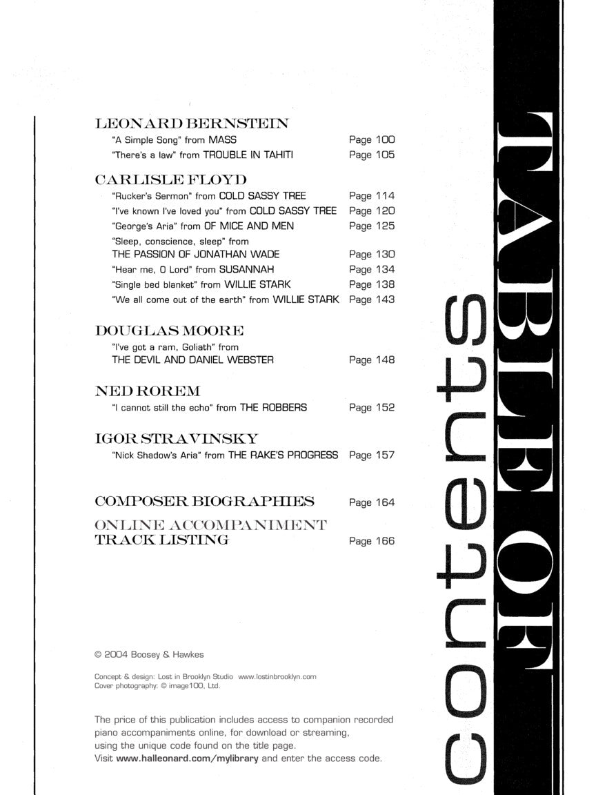 American Arias for Baritone/Bass