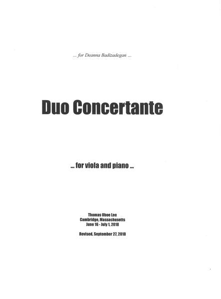 T.O. Lee: Duo Concertante