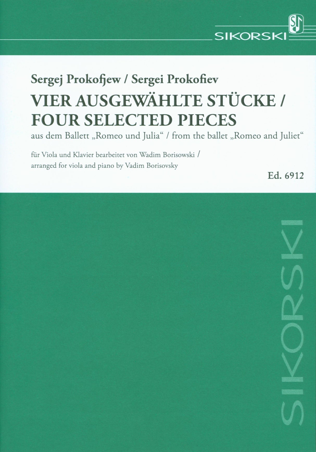 Prokofiev: 4 Pieces from Romeo and Juliet (arr. for viola & piano)