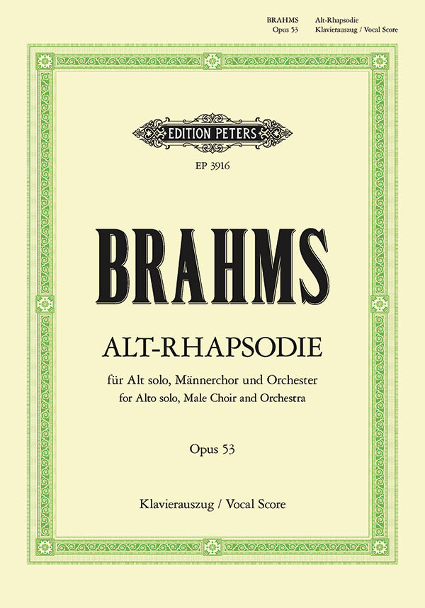 Brahms: Alto Rhapsody, Op. 53