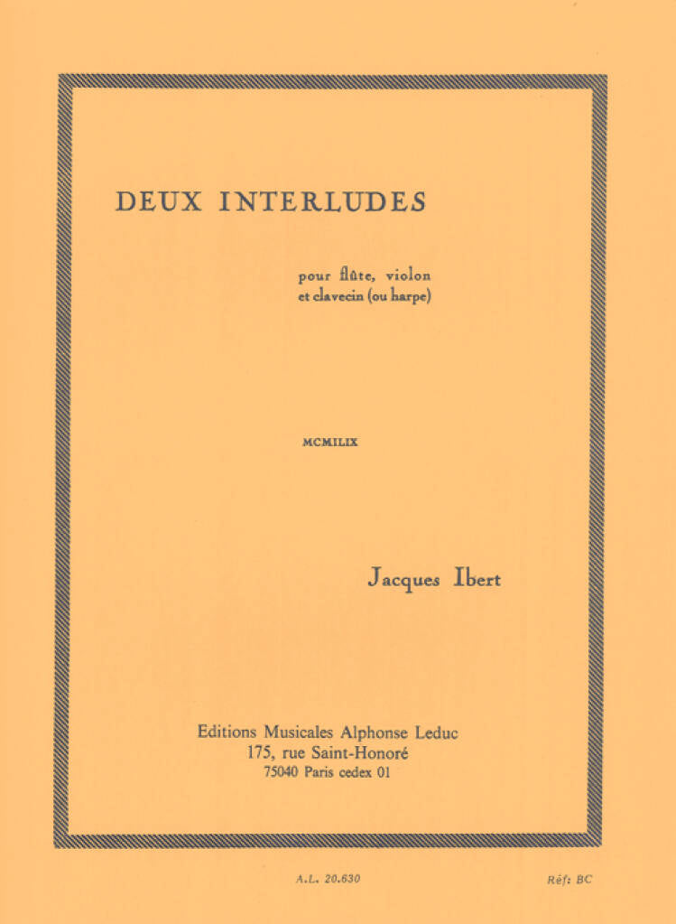 Ibert: 2 Interludes