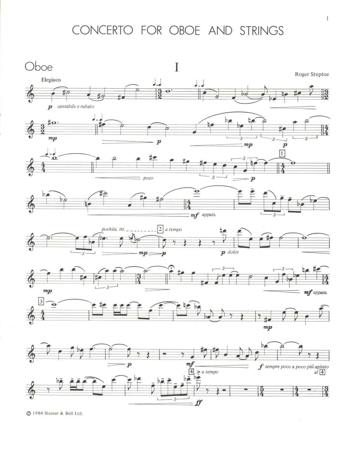 Steptoe: Oboe Concerto