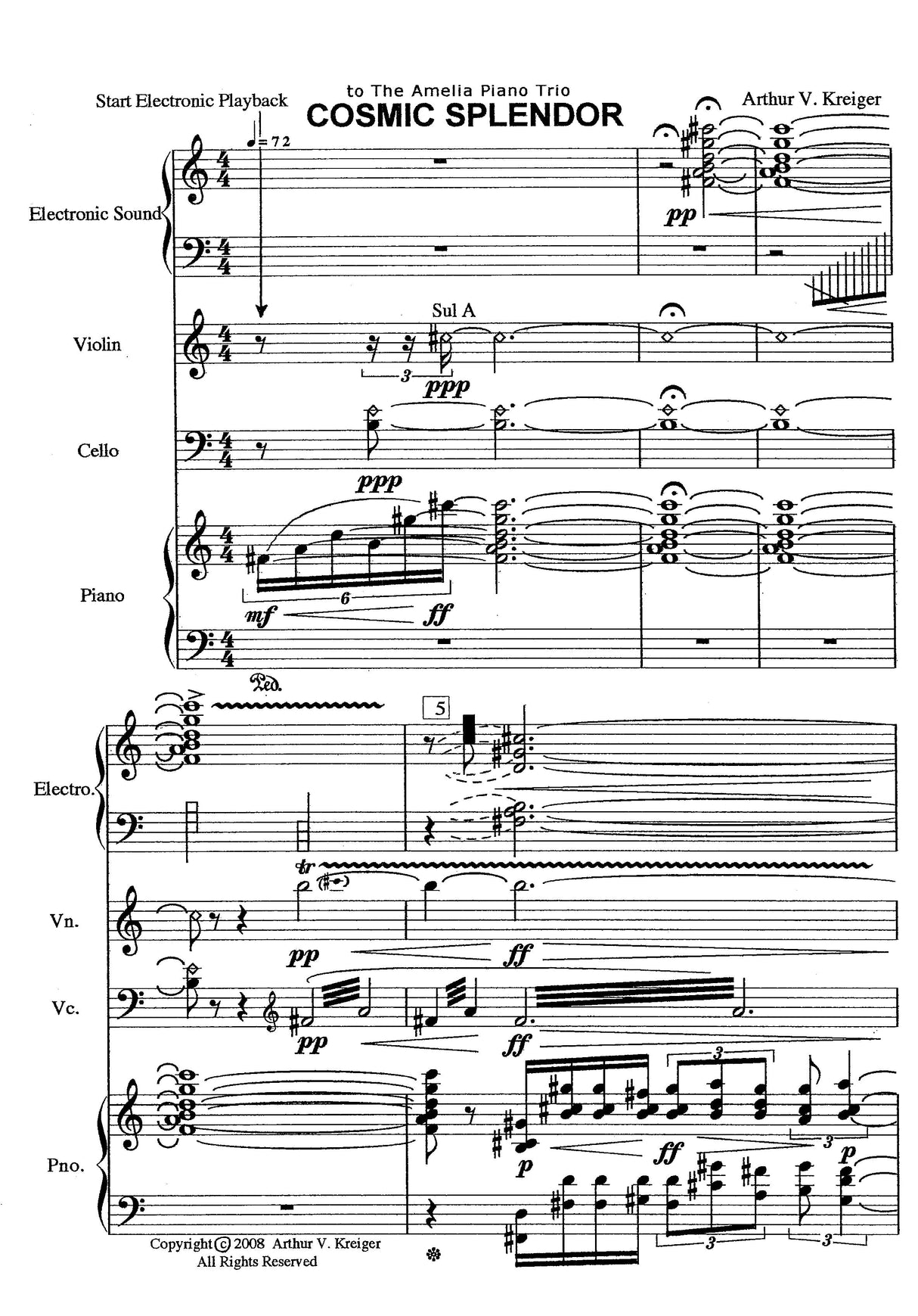 Kreiger: Cosmic Splendor