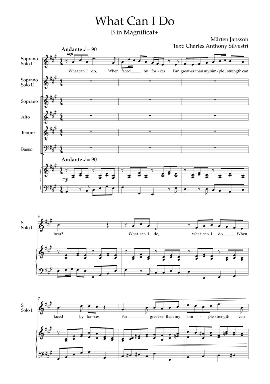 Jansson: Magnificat+