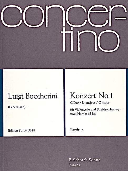 Boccherini: Cello Concerto No. 1 in C Major, G 477