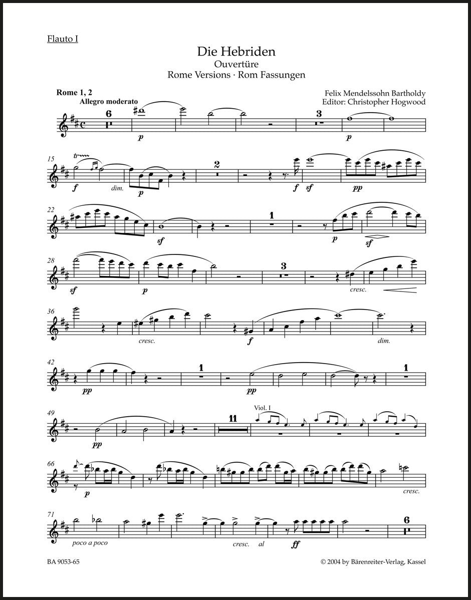 Mendelssohn: The Hebrides, MWV P 7, Op. 26