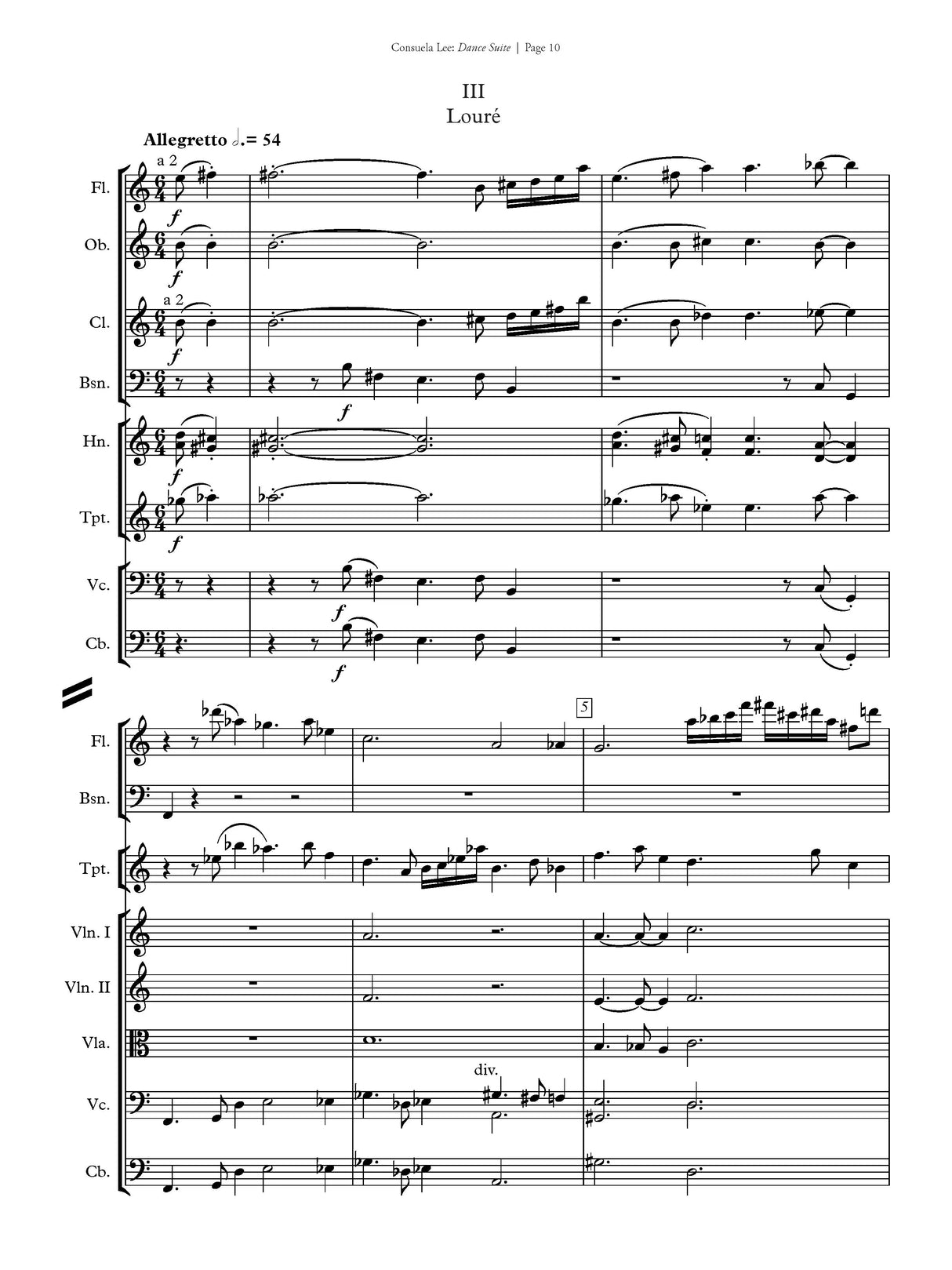 C. Lee: Dance Suite